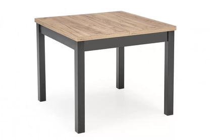 Masă extensibil Tiago Pătrat 90-125x90 cm - stejar craft / negru