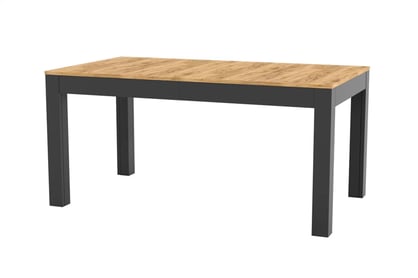 Jedálenský stôl Wenus - 160 -300x90 cm - Dub craft/Čierny mat