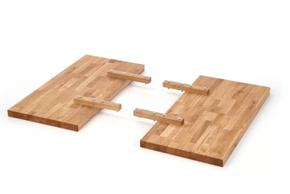 Rozkladací jedálenský stôl Xavier 160 -250x90 cm - svetlý dub / čierna Stôl rozkladany xavier - svetlý dub / čierny