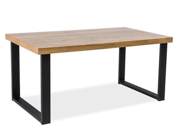 Jídelní stůl Umberto 150x90 cm - přírodní dub / černá - výprodej