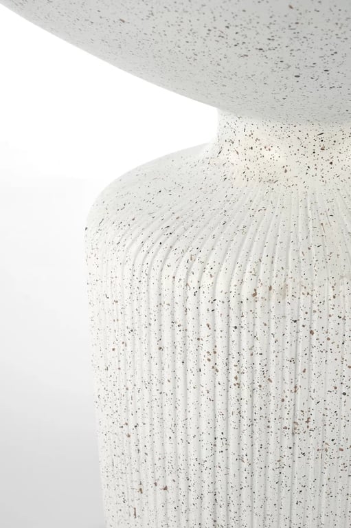 Sintro dohányzóasztal 54 cm - terrazzo / fehér stolek kawowy lastryko giza - fehér
