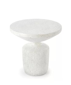 Sintro dohányzóasztal 54 cm - terrazzo / fehér