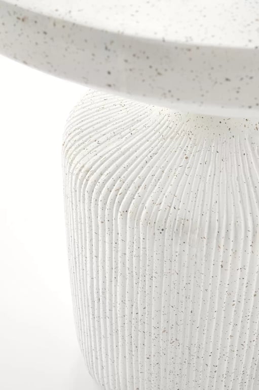 Sintro dohányzóasztal 54 cm - terrazzo / fehér stolek kawowy lastryko giza - fehér