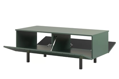 Scalia II 120 2K dohányzóasztal fiókkal - matt sötétzöld / fekete lábak asztal kawowy Scalia II 120 2K ze schowkiem - labrador mat / fekete Lábak