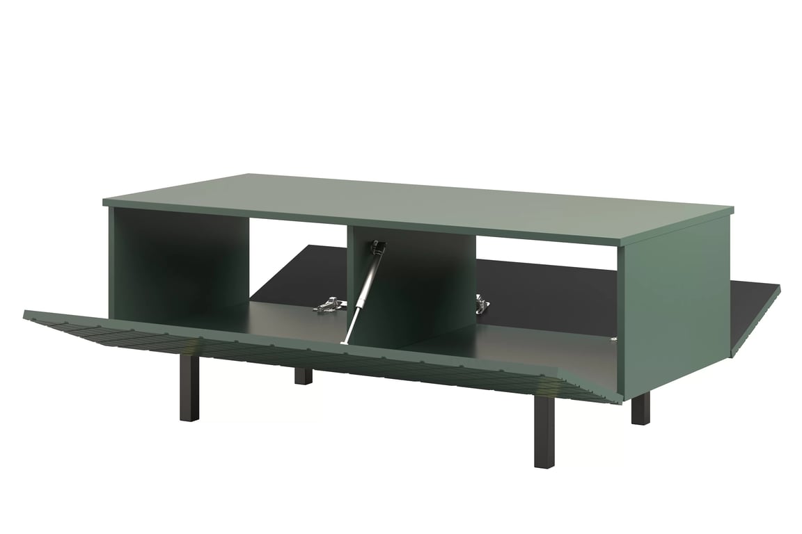 Scalia II 120 2K dohányzóasztal fiókkal - matt sötétzöld / fekete lábak asztal kawowy Scalia II 120 2K ze schowkiem - labrador mat / fekete Lábak