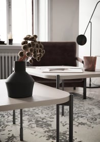 Măsuță de cafea dreptunghiulară Sonatia 60 cm - cașmir masă kawowy Sonatia 60 cm prostokatny pe bază de metal - cașmir