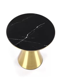 Măsuță de cafea TRIBECA Marmură neagră / auriu stolek kawowy tribeca - negru mramor / Žlutý