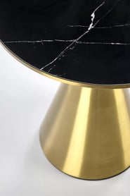 Măsuță de cafea TRIBECA Marmură neagră / auriu stolek kawowy tribeca - negru mramor / Žlutý