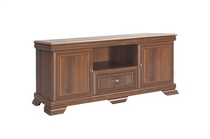 TV stolík Kora KRT2 s otvorenou zásuvkou - 158 cm - samoa king