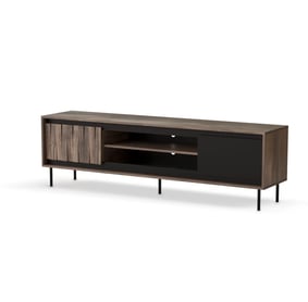 TV stolek Swing RTV-1 180 cm - ořech / černý / černé nožky