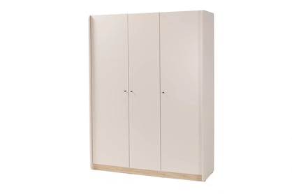 Šatníková skriňa Wodi 145 cm - béžová / dub olejovaný