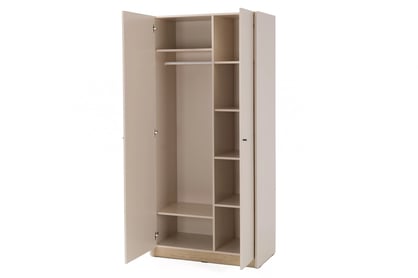 Dulap Wodi 90 cm - bej nisipiu / dąb olejat dulap Alessio 3 - 90 cm - bej nisipiu  / stejar olejowany