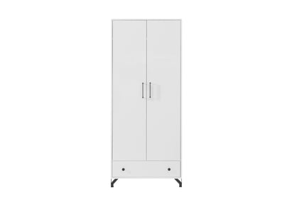 Șifonier Bergen 80 cm cu sertar - alb