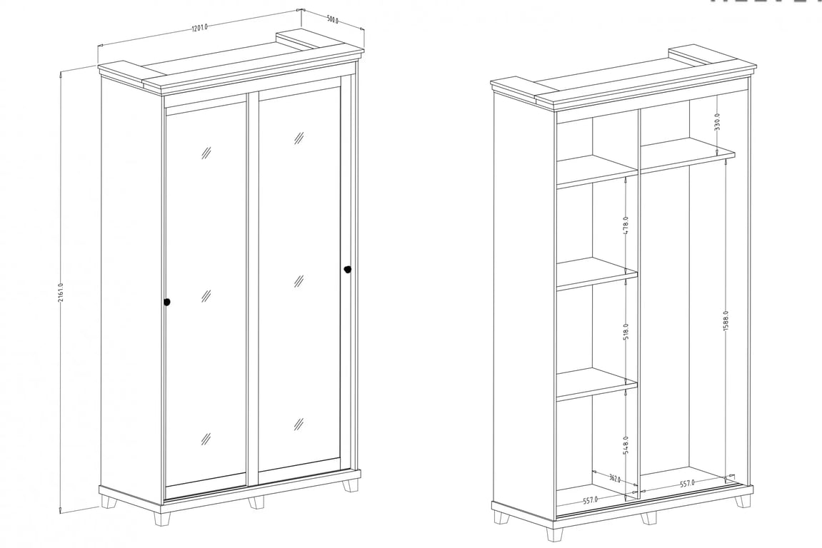 Předsíňová skříň Evora 54 se zrcadlem 120 cm - abisko ash / dub lefkas skříň pro předsíně Evora 54 z zrcadlem 120 cm - abisko ash / dub lefkas