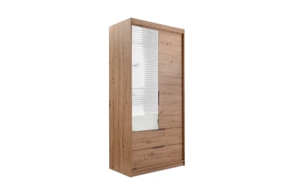 Skriňa Majorka 103 cm so zásuvkami a zrkadlom - dub artisan