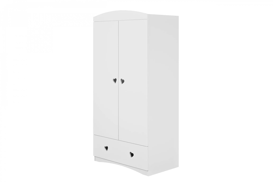 Dulap copii Pateri 90 cm - alb dulap dziecieca Pateri 90 cm - bialy