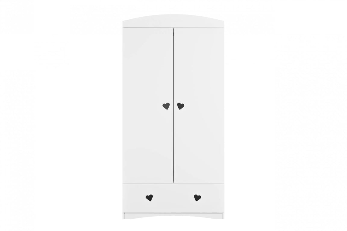 Dulap copii Pateri 90 cm - alb dulap dziecieca Pateri 90 cm - bialy