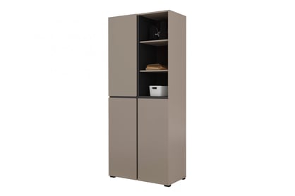 Gramon gardróbszekrény 79 cm - kasmír / fekete ruhásszekrény Gramon 79 cm - kasmír / fekete