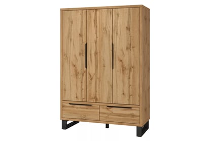Dulap Halle 19 cu sertare - 145 cm - stejar wotan