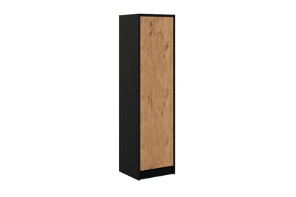 Skriňa Modern P k vertikálnej sklápacej posteli 60 - čierna / dub lancelot Skriňa loft