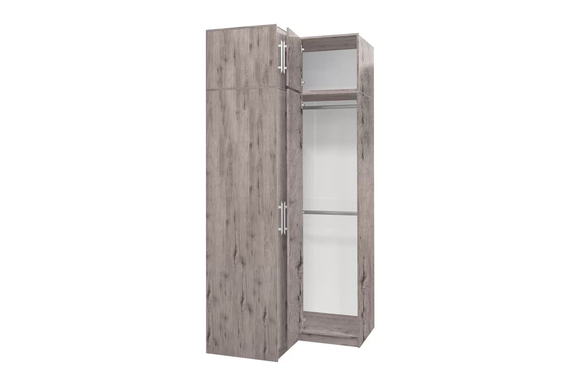 Dulap colț Bali 109 cm cu extensie - stejar wellington dulap colț Bali z nadstawka 109 cm - stejar wellington