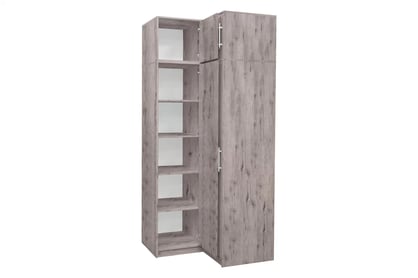 Dulap colț Bali 109 cm cu extensie - stejar wellington dulap colț Bali z nadstawka 109 cm - stejar wellington