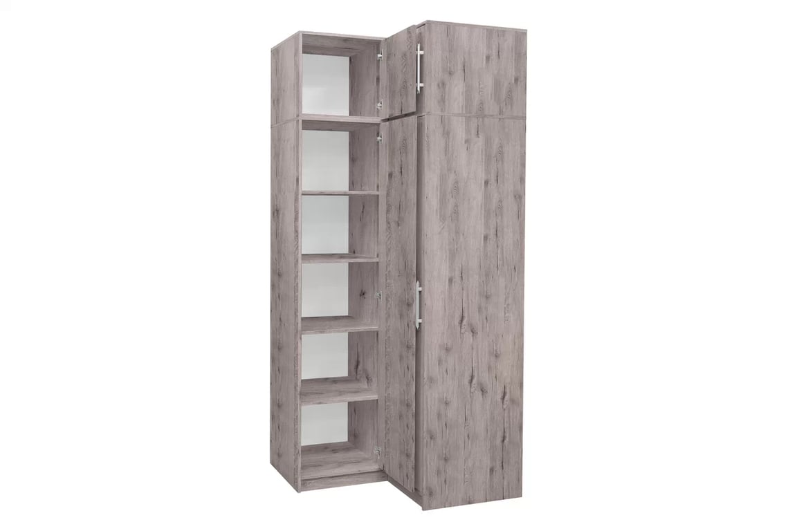 Dulap colț Bali 109 cm cu extensie - stejar wellington dulap colț Bali z nadstawka 109 cm - stejar wellington