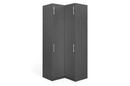 Dulap colț Bali 109 cm cu extensie - grafit dulap colț Bali z nadstawka 109 cm - grafit
