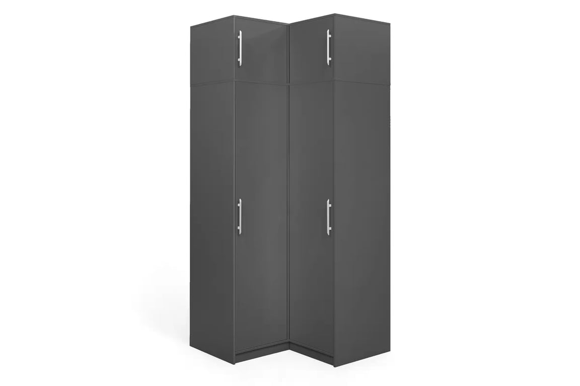 Dulap colț Bali 109 cm cu extensie - grafit dulap colț Bali z nadstawka 109 cm - grafit