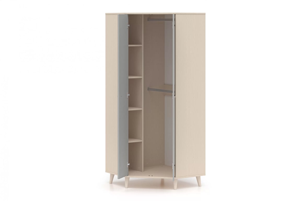 Dulap colțar Marla 80 cm - nisip deșert / palladium gri dulap colț Marla 80 cm - piasek pustyni / gri pallad