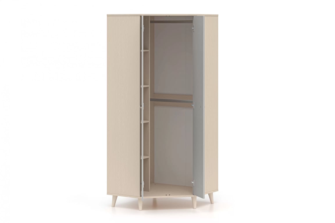 Dulap colțar Marla 80 cm - nisip deșert / palladium gri dulap colț Marla 80 cm - piasek pustyni / gri pallad