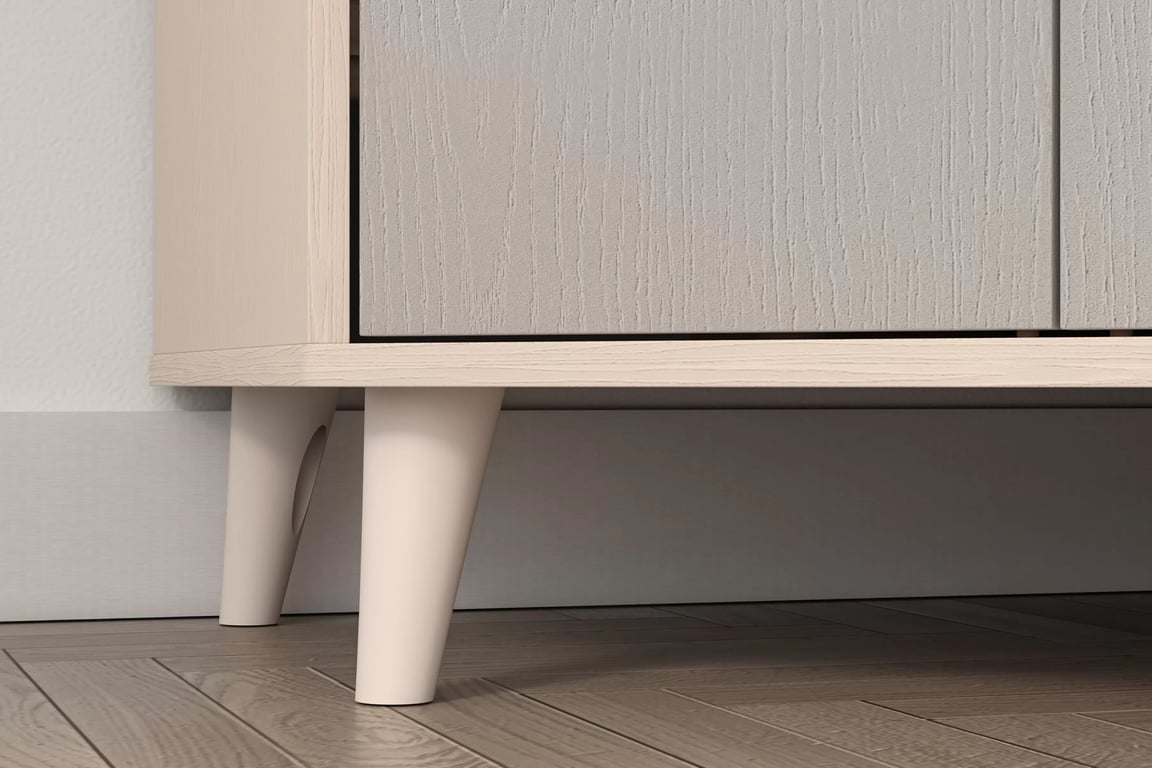 Dulap colțar Marla 80 cm - nisip deșert / palladium gri dulap colț Marla 80 cm - piasek pustyni / gri pallad