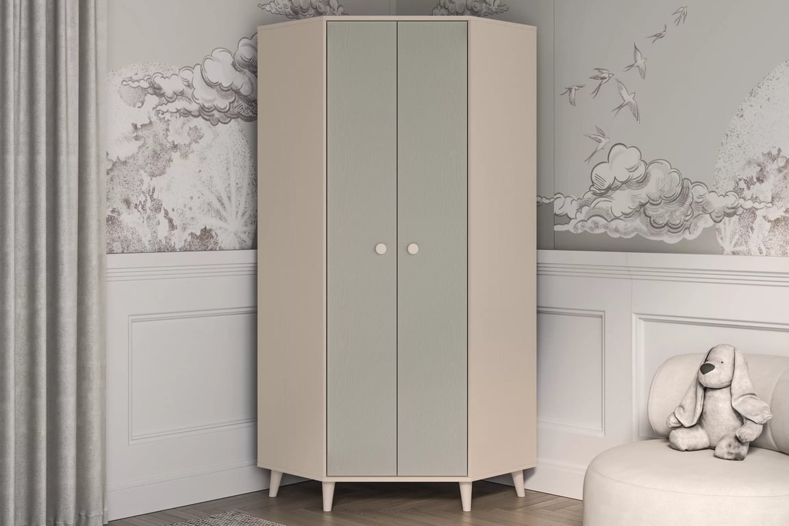 Dulap colțar Marla 80 cm - nisip deșert / palladium gri dulap colț Marla 80 cm - piasek pustyni / gri pallad