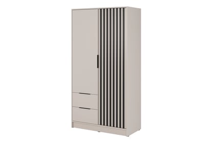 dulap Neria 105 cm - cașmir / negru dulap Neria 105 cm - cașmir / negru