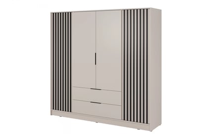 dulap Neria 206 cm - cașmir / negru