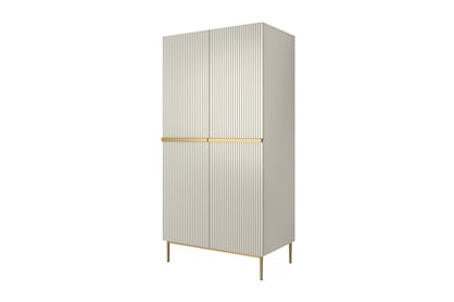 Nicole 100 cm szekrény - kasmír / arany lábak
