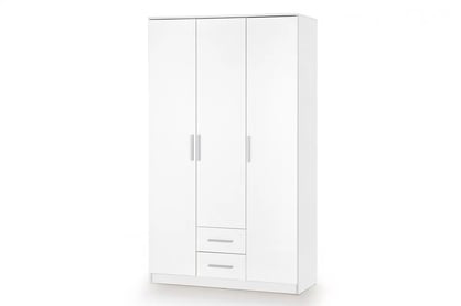 Dulap cu uși batante Lima 120 cm - alb