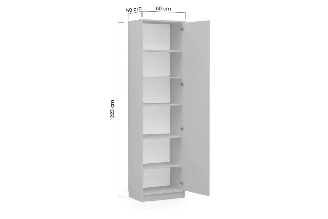 Dulap P cu birou Basic - congo Dulap P cu birou New Elegance - congo - Dimensiuni