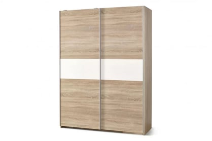 Dulap cu uși glisante Lima 153 cm - stejar sonoma / alb