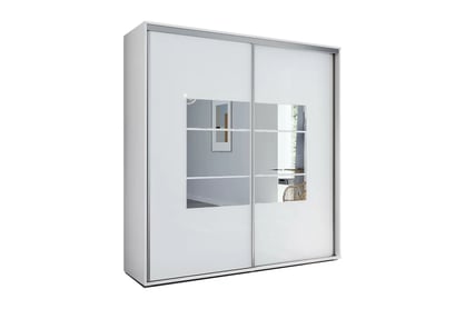 Skříň Senas 200x245 cm s posuvnými dveřmi - bílá