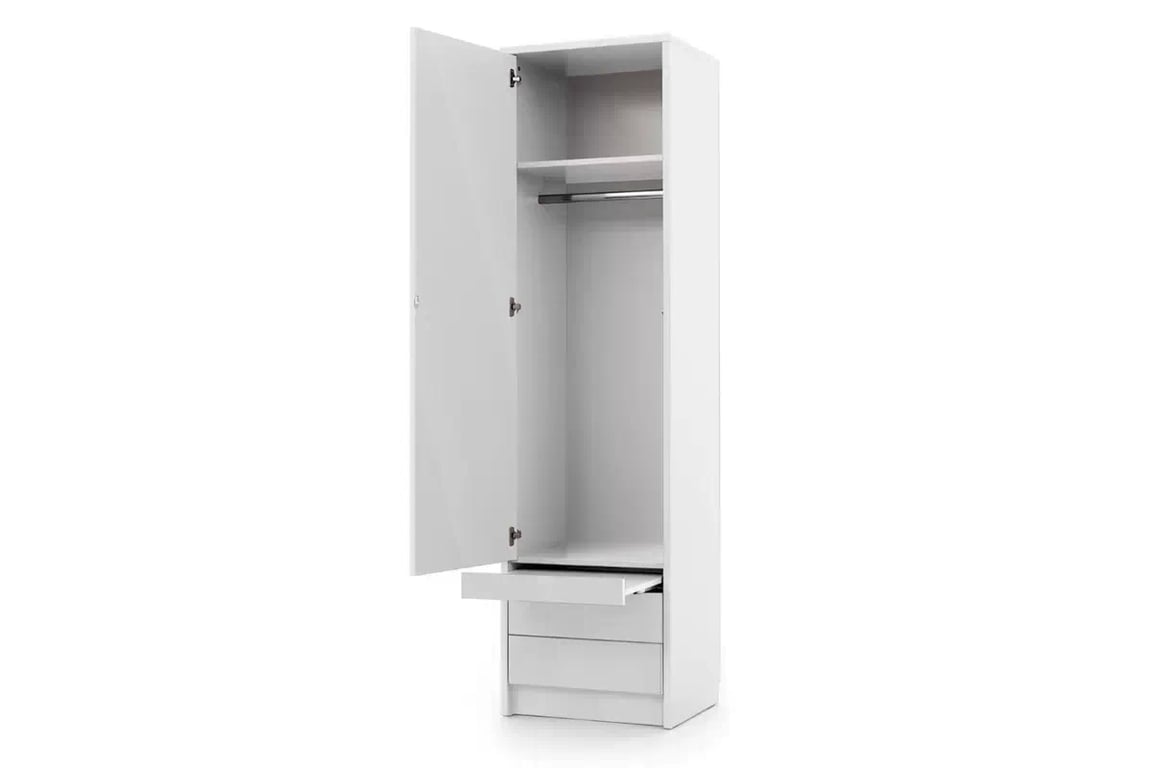 Dulap S pentru canapele extensibile Genius 60 cm - alb luciu dulap S do polkotapczanow Genius 60 cm - bialy luciu