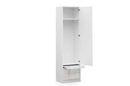 Dulap S pentru pat rabatabil vertical Basic - alb lucios