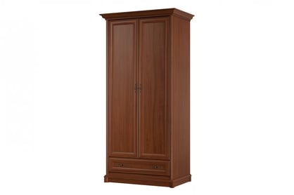 Dulap Sonata 110 cm cu două uși și cu sertar - castan nobil