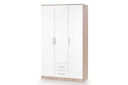 Dulap cu uși batante Lima 120 cm - stejar sonoma / alb
