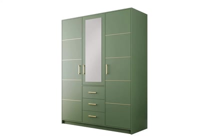 Dulap Bali 147 cm - verde sticlă