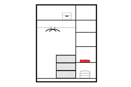 Dulap Bali 147 cm - stejar wellington Skříň se zásuvkami