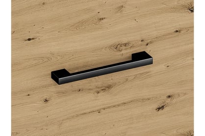 Dulap Klarso 01 cu o ușă, 55 cm - stejar artizanal / negru elegantní úchyty