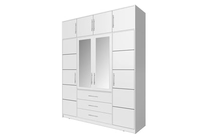 Dulap cu extensie Bali 196 cm - alb mat
