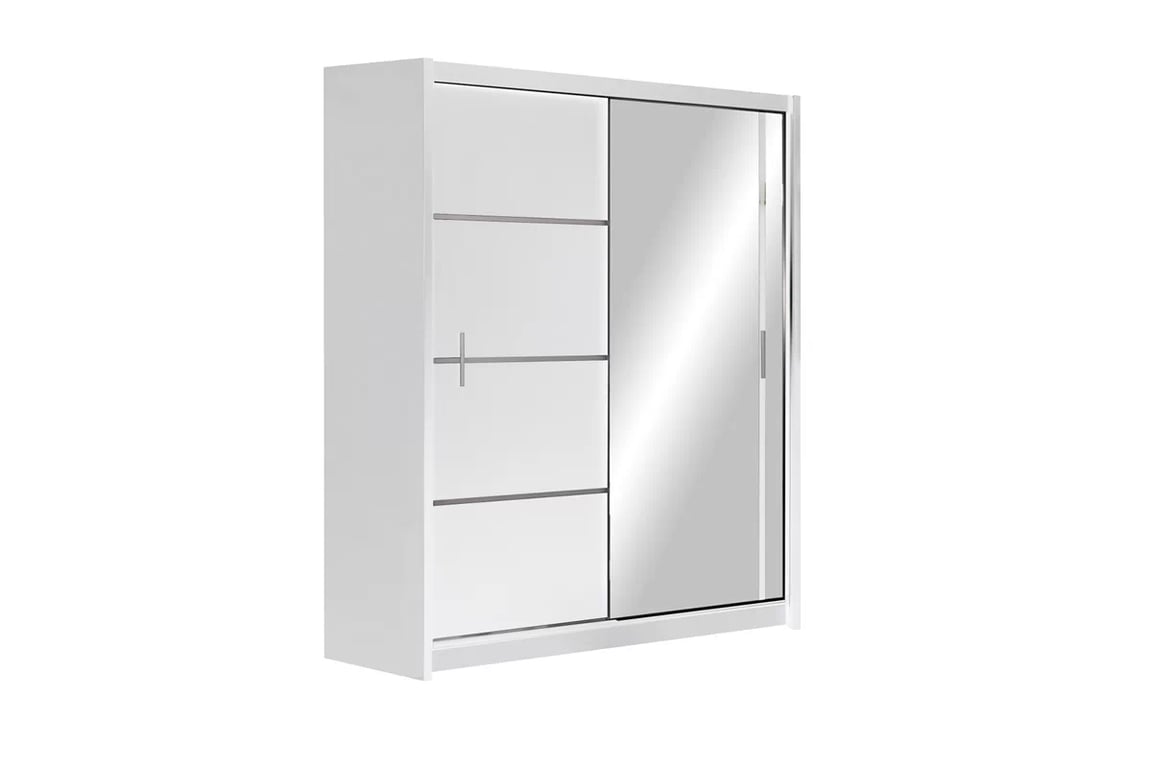 Dulap glisant Vista 150 cm cu oglindă - alb mat Skříň Vista 150