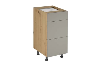 Langen D40S3 alsószekrény 3 fiókkal - beige